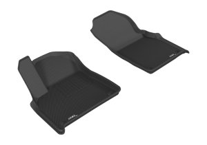 Audi Q8 Floor Mats - Front - 3D MAXpider - KAGU Series - Black - `17-`20